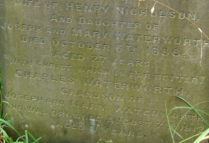 Charles Waterworth Headstone - York Cemetery